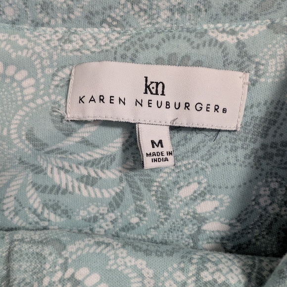 Karen Neuburger pajama set long sleeve pants women's size medium M - Picture 3 of 7